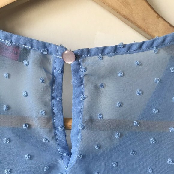 Girls Blue Sleeveless Sundress Beach Coverup size8 - Picture 6 of 7